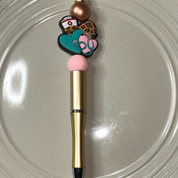 Colorful nurse Pen with heart Design - Picture 2 of 3